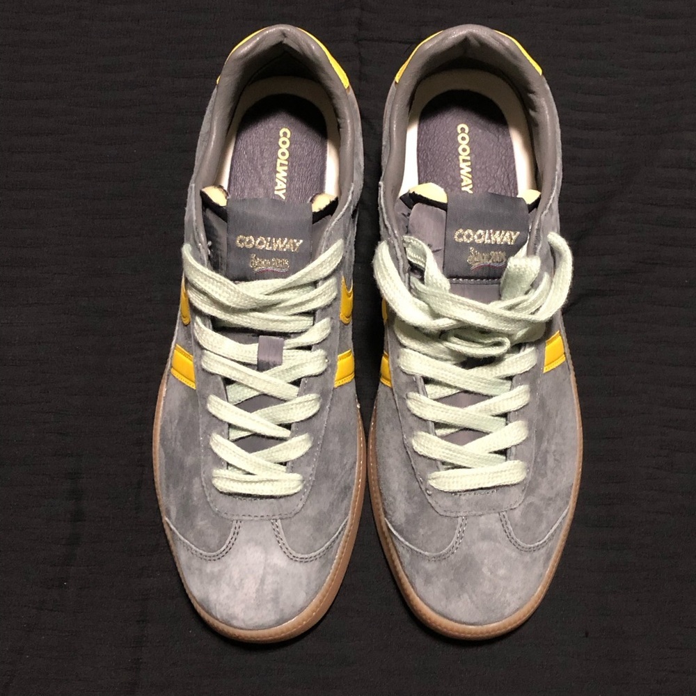 Coolway Goal Men's  Sneakers, Size 10/ EUR 44, Sued Retro Low-Top, Gum Sole